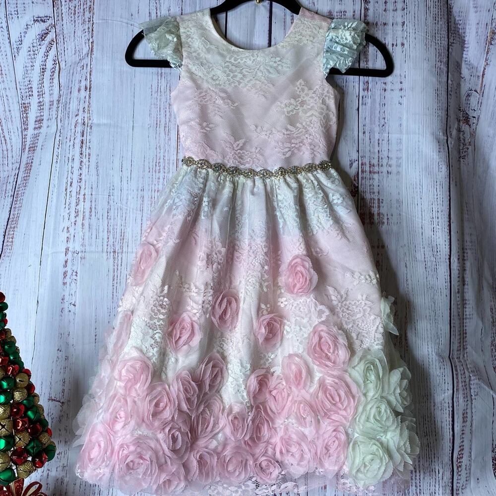 Rare Editions Floral Multicolor Dress Sz 6x